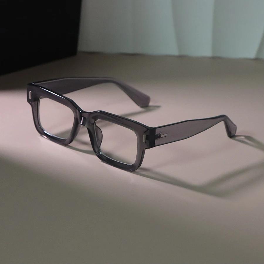 Stylish Retro Casual Transparent Lens Rectangle Glasses Men Women Elegant Eyeglasses Frame Male Clear Lens