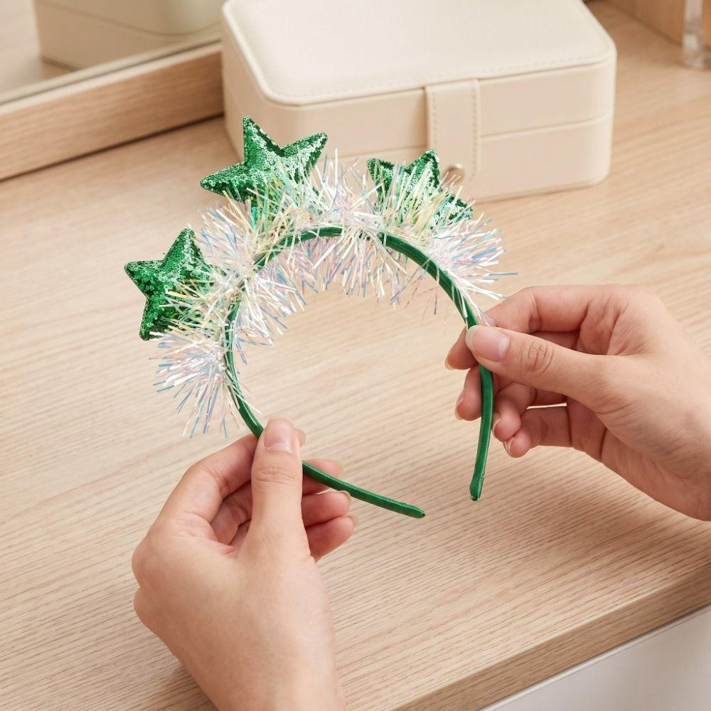 Sweet New Year Decorative Headband Sequin Christmas Headpiece  Countdown Photos