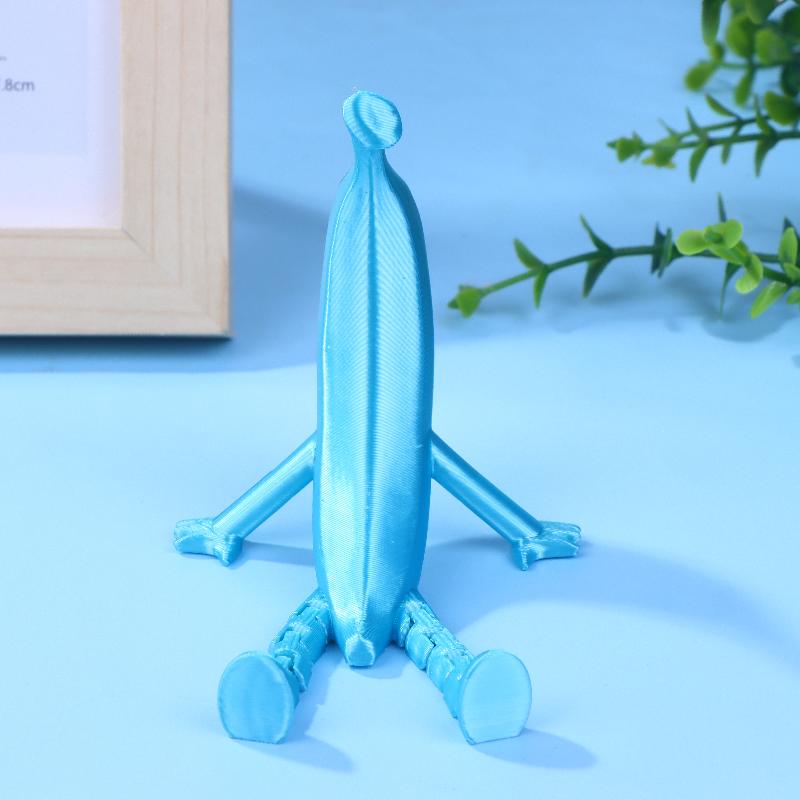 Игрушечная фигурка, напечатанная на 3D-принтере, модель банана, подвижные суставы, имитация змеи, украшение для рабочего стола, поделки к Пасхе, подарок