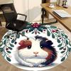 1pc Guinea Pig Wreath Chair Carpet for Office  Machine Washable Rug for Office,  Good Gift for Family or Friends yy251225231