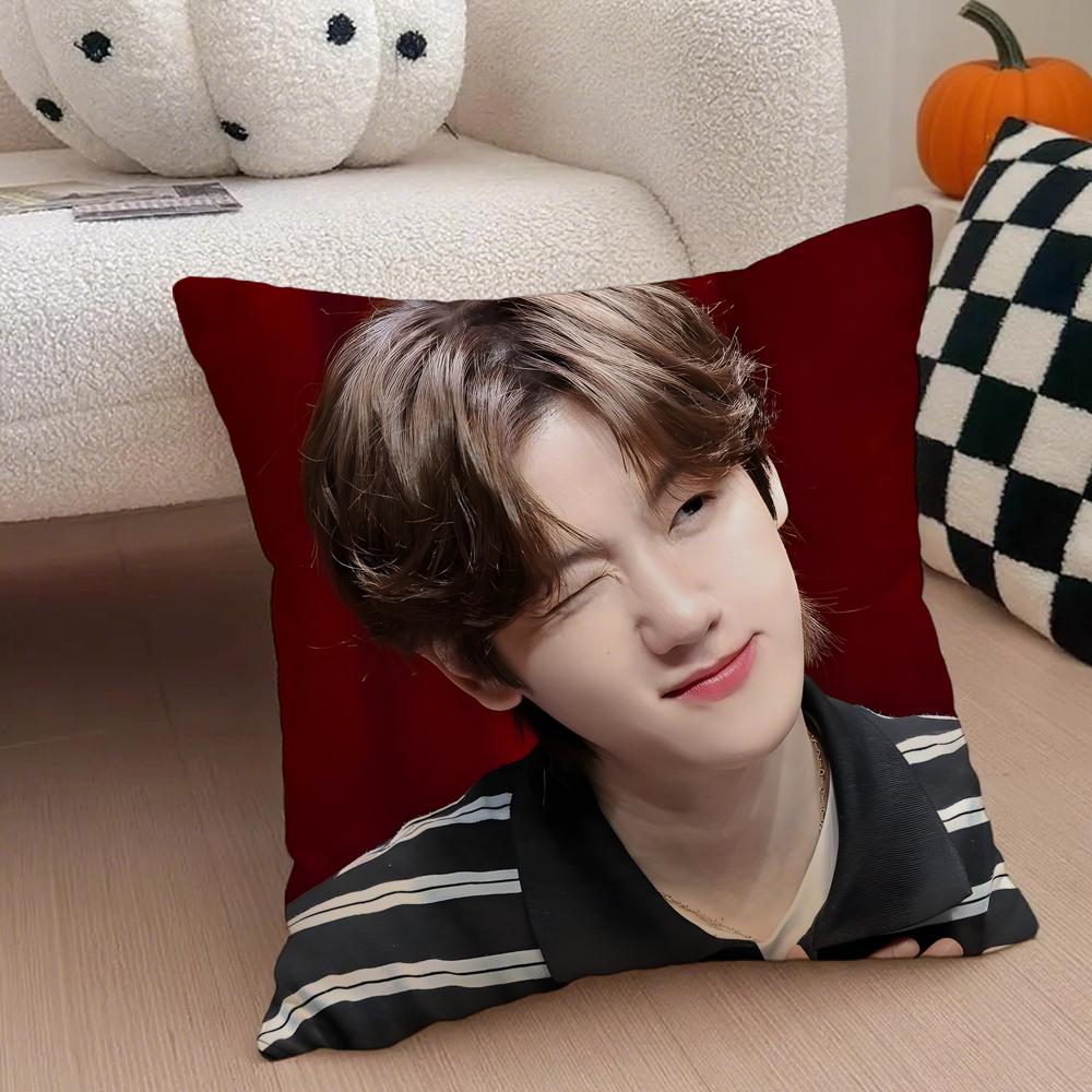 singer charming BBaekhyun Cushion Cover Throw Pillow Cover Hidden Button Durable Polyester Chair Cushion