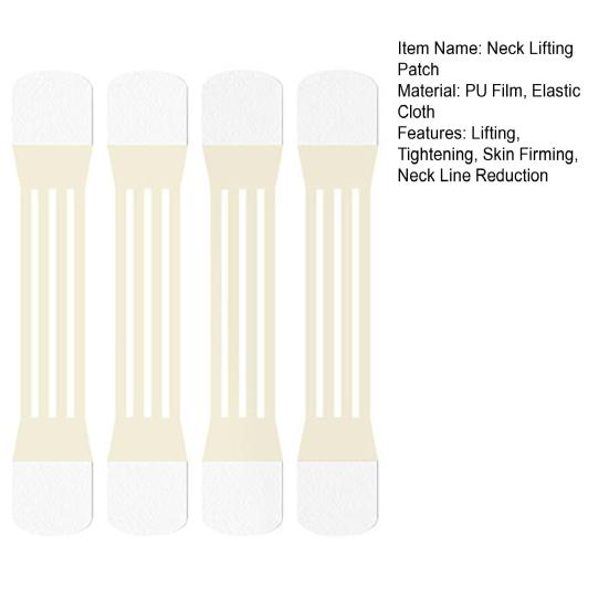Патч для подтяжки шеи Водонепроницаемая невидимая лента для подтяжки от двойного подбородка, обвисшей кожи, многоразовые невидимые наклейки для подтяжки шеи