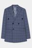 Пикетированный шерстяной блейзер Woolrich в мелкую клетку Super fine, двубортный