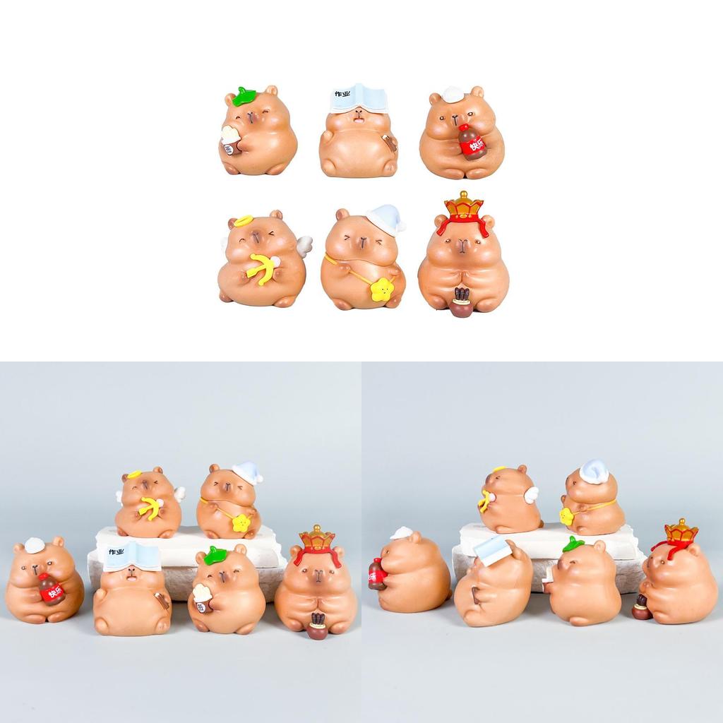 Capybara Pvc Figure With Assembleable Elements For Gift Buyers