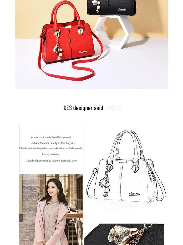 Шикарная женская сумка через плечо в европейском и американском стиле - Элегантная и универсальная для всех случаев