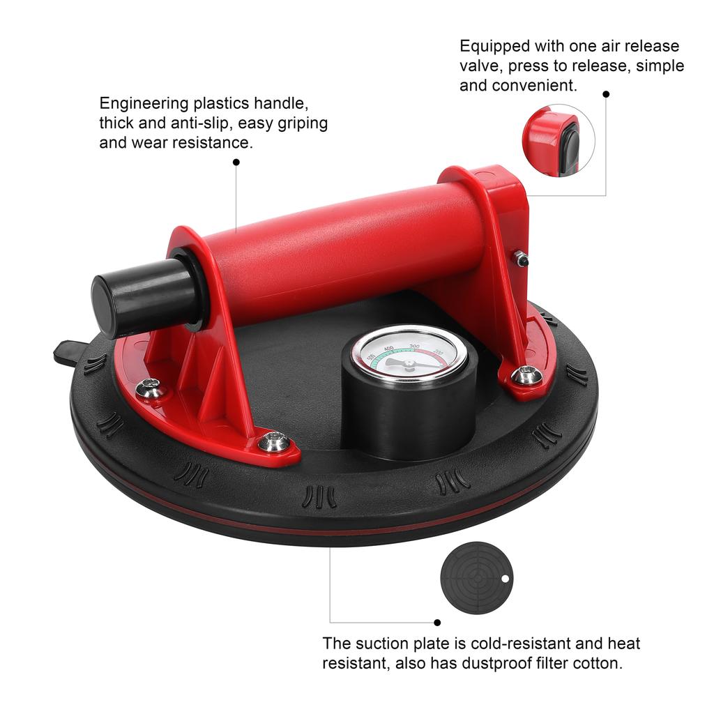 Manual Vacuum Suction Cup 100kg High Bearing Capacity Hand-pump Sucker Heavy Duty Vacuum Ceramic