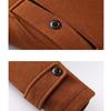 Autumn and Winter Woolen Coat Men's Slim Plus Size Thick Woolen Trench Jacket
