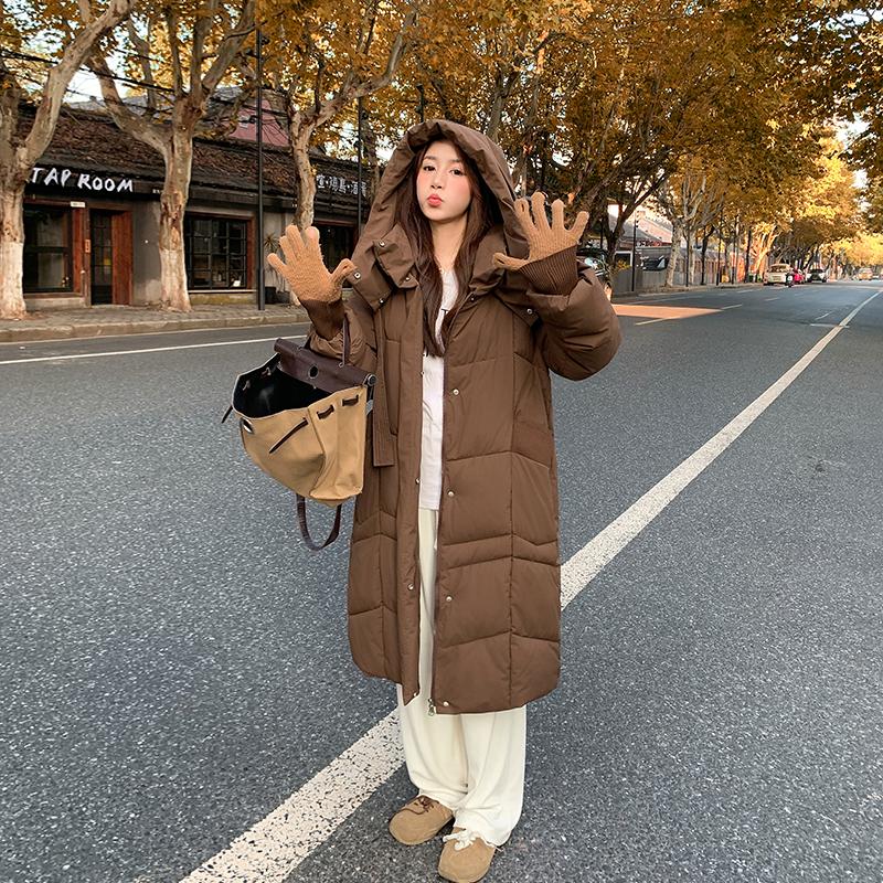 Autumn Winter Thicken Warm Parka Women Casual Sweety Solid Color Big Pocket Loose Hooded Coat Jackets Outwear