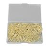 150Pcs Cute Paper Clips Heart Shaped Style Exquisite Electroplated Anti Slip Fancy Paperclips for