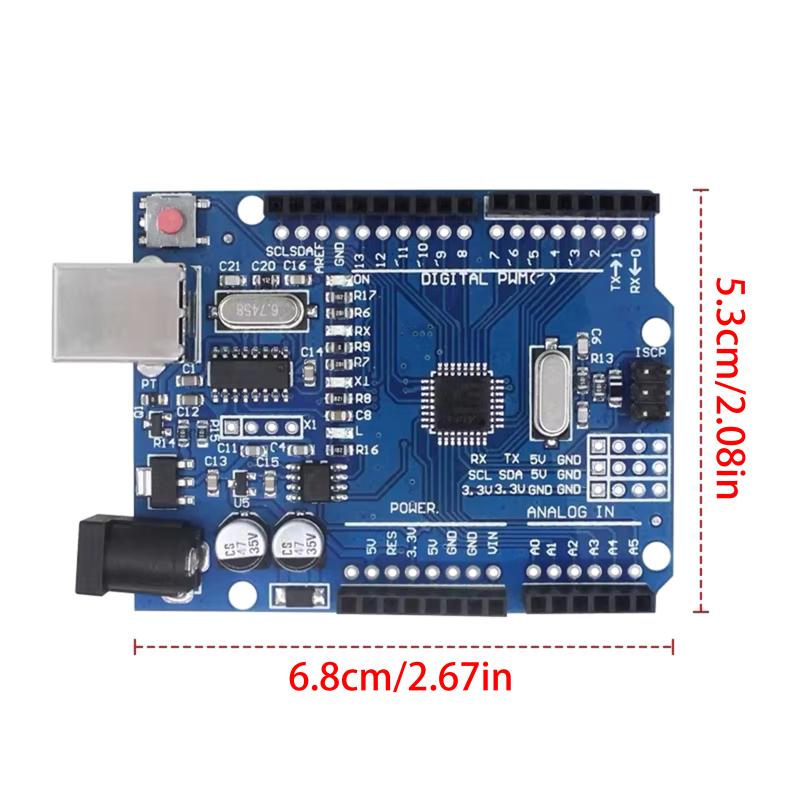 Плата разработки R3 ATMEGA328PB CH340G С кабелем Тип чипа MEGA328P Плата расширения для разработки Type C