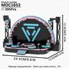 Игра Медведь Ночь Фигурка Монстр Кирпич Комната Музыкальная Сцена Декорация Кошка Дракон Строительный Блок Игрушка День Рождения Творческие Подарки Для Взрослых Детей