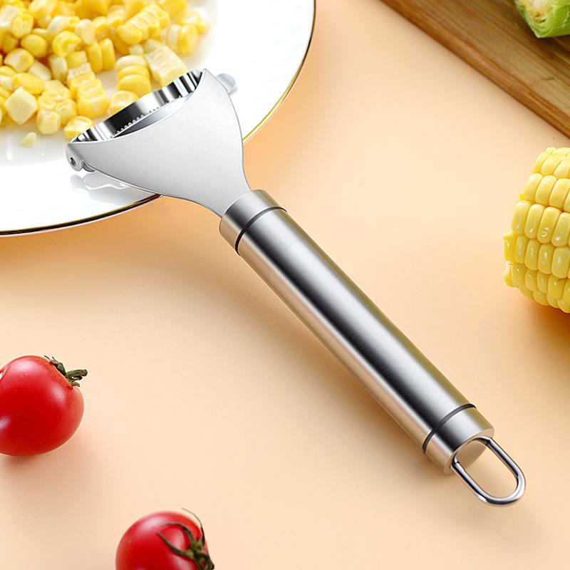 Stainless Steel Corn Cob Remover, Corn Kernel Stripper Tool, Kitchen Gadget for Quick Corn Removal