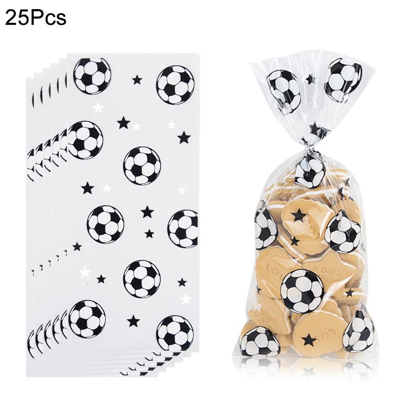 Футбольная вечеринка печенье конфеты мешки мальчик футбольная тематика день рождения подарок упаковка мешок для гостей детские сувениры для вечеринок принадлежности Рождество