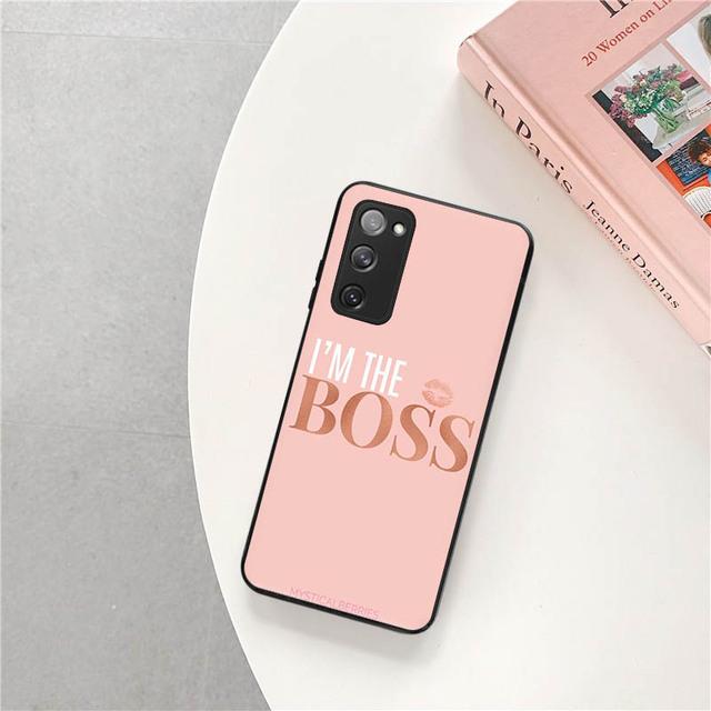 Чехол для Samsung S22 5g, мягкий чехол Girl Boss Art для Samsung Galaxy S21 S20 Fe S10 Plus Note 20 Ultra 10 Lite 9 8, чехол для телефона