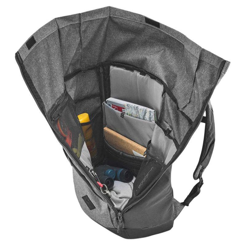 Decathlon 23 л Quechua NH Escape 500 Ролл-топ Универсальный походный рюкзак Сумка для улицы Полиэстер Угольно-серый Унисекс Парный стиль