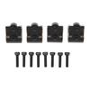 4Pcs RC Link Mount Brass Stable Rustproof RC Upgrade Parts for Axial SCX10 II AR44 Axles 1 10 Black