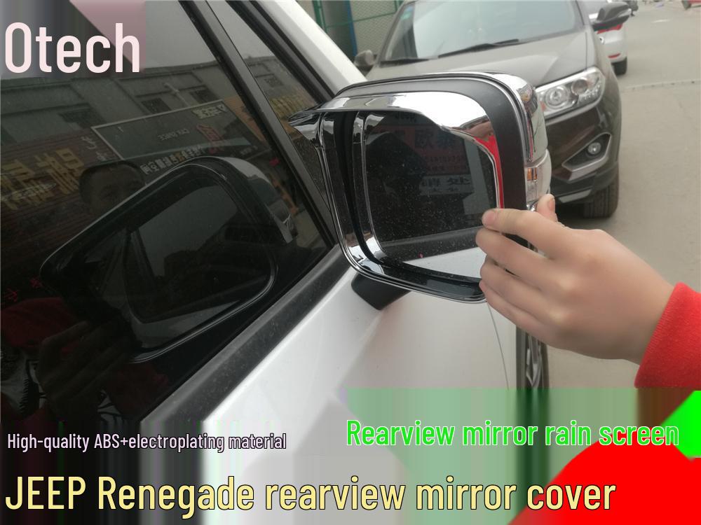 Otai Rearview Mirror Cover and Rain Shield for JEEP Renegade