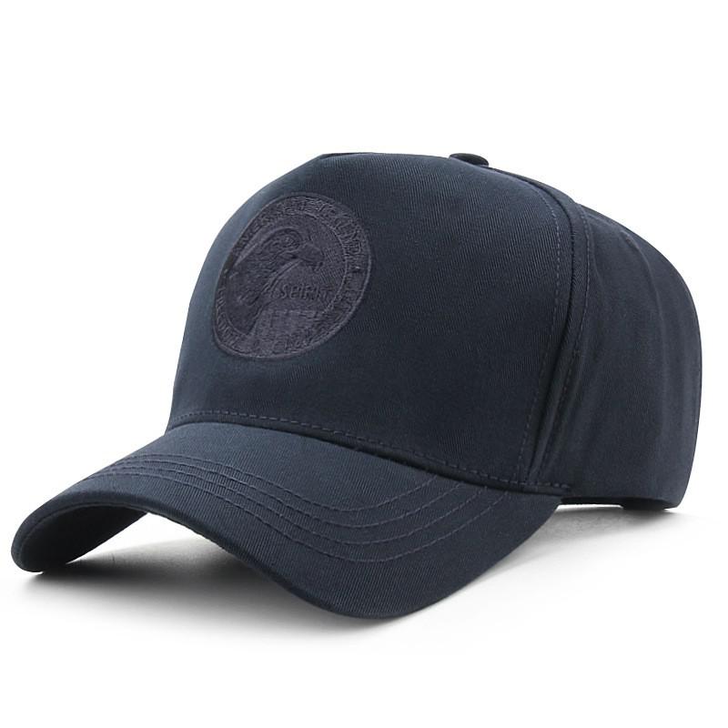Big Size Baseball Cap For Men 5 Panel 100% Cotton High Top Eagle Head Snap Back Cap Dad Hat Outdoor Headwear Trucker Sun Visor