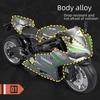 1:12 Handmade Police Motorcycle Model Toy - Pull Back Alloy Ornaments for Kids