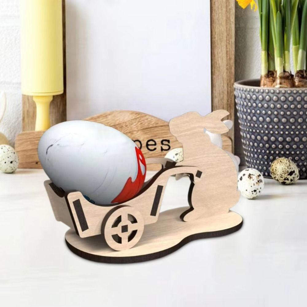 Rabbit Shaped Easter Egg Holder Ornament Egg Storage New Rabbit Table Desktop Decoration