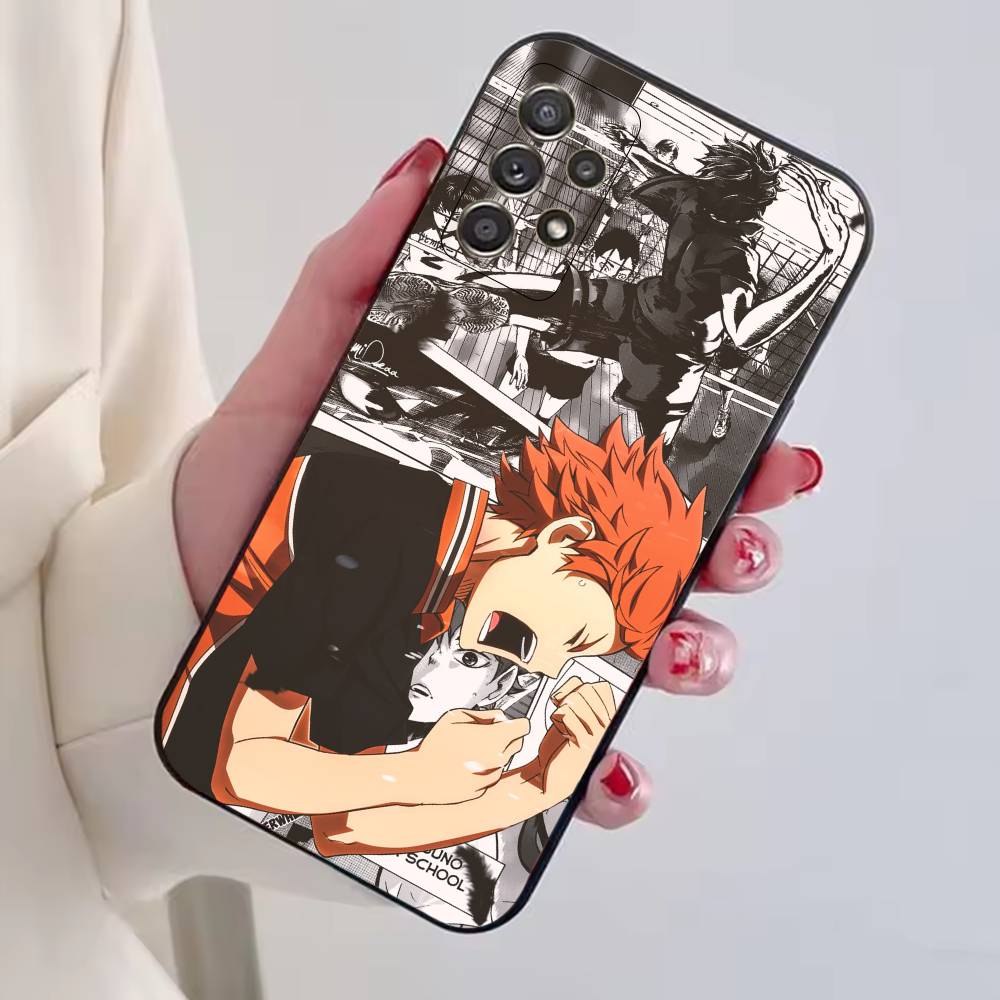 Аниме H-HaiKyuu крутой чехол для телефона для Samsung S25, S24, S21, S22, S23, S30, Ultra, S20, Plus, Fe, Lite, Note, 10, Черный чехол