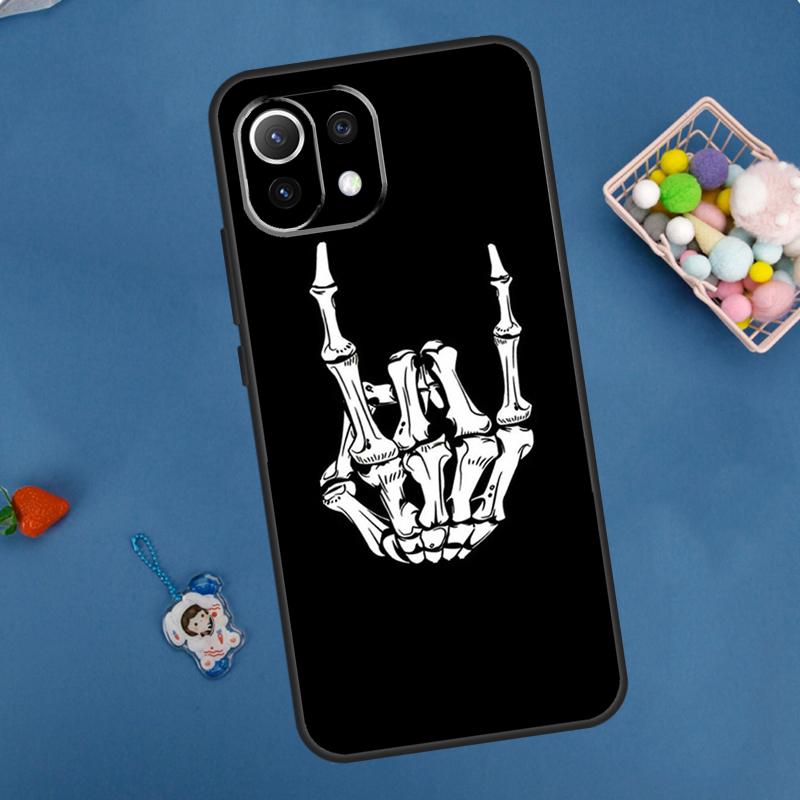 Чехол Rock Roll Skull для Xiaomi 15 Ultra 13 14 11T 12T 13T 14T Pro POCO X7 Pro F5 F6 M6 X3 X5 X6 Pro Чехол