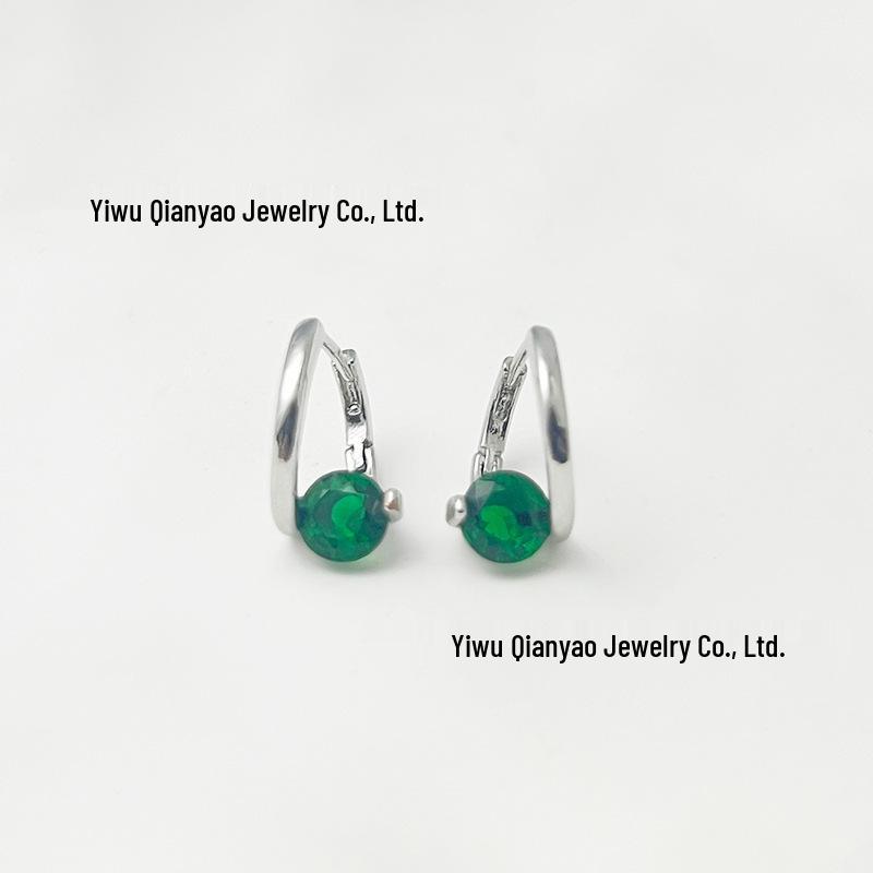 Корейские геометрические серьги с цирконами: Элегантный, Универсальный, Минималистичный Дизайн