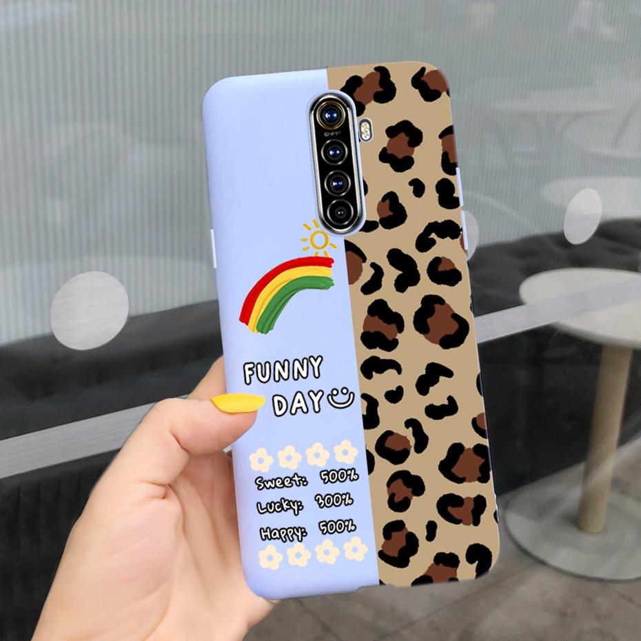 Чехол для телефона Realme X2 Pro Чехол Realme XT X2 Милый рисунок Конфетный цвет Силиконовая задняя крышка Для RealmeX2 X 2 Pro XT Мягкий ТПУ Чехол