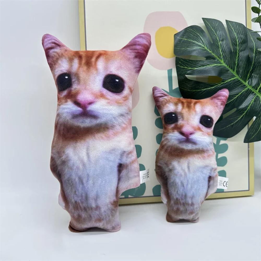 Comfort Stuffed Lifelike Cats Plush Toy Cute Cat Plush Toy American Shorthair Cat Doll Home
