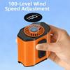 Rechargeable Waist Clip Fan Strong Cooling Hanging Neck Fan Portable Wearable Belt Fan  Fishing