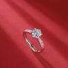 Bague Ringen Кольцо для женщин с серебряной вставкой S925 0,5-2 карата и муассанитом на тему коронации для любви Новое живое кольцо