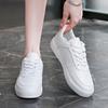 New Leather Sneakers Women's Spring and Autumn Casual Board Shoes Versatile Little White Shoes Waterproof and Breathable Student Lightweight Runnin