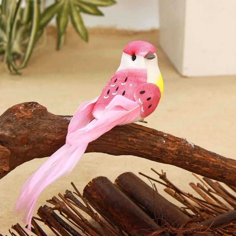 12 шт./кор. моделирование искусственная птица садоводство дома птица орнамент украшения