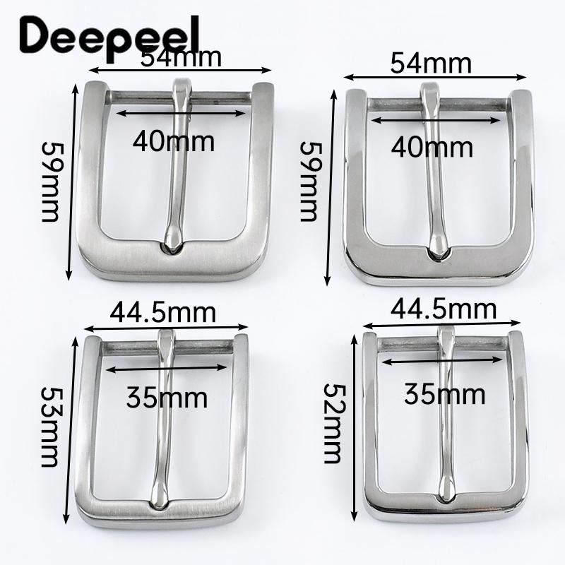 Deepeel 35/40 мм Пряжка для ремня из нержавеющей стали Головка для джинсового пояса Одежда Регулирующая пряжка-булавка Аксессуары для DIY Кожаное ремесло