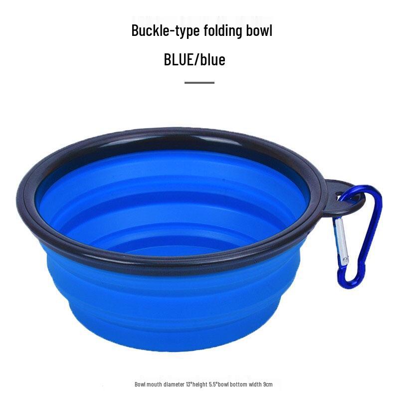 Портативная миска для кормления домашних животных - Большая силиконовая складная для кошек и собак