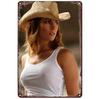 Vintage Metal Tin Signs Sexy Hot Western Retro Pin-Up Cowgirls Posters Decor Plaque Home Decoratios For Garage Bar Cafe Club Pub