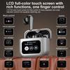 Q30 Wireless Earphones ANC Noise Cancel Headphone LED Touch Screen Control HiFi Stereo Music With Microphone Wateproof Low Latency
