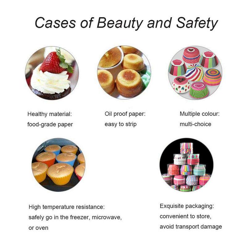 100 шт., бумажные стаканчики для кексов, вкладыш для кексов, коробка для выпечки, коробка для чашек, поднос для вечеринки, инструменты для украшения торта, декор для дня рождения