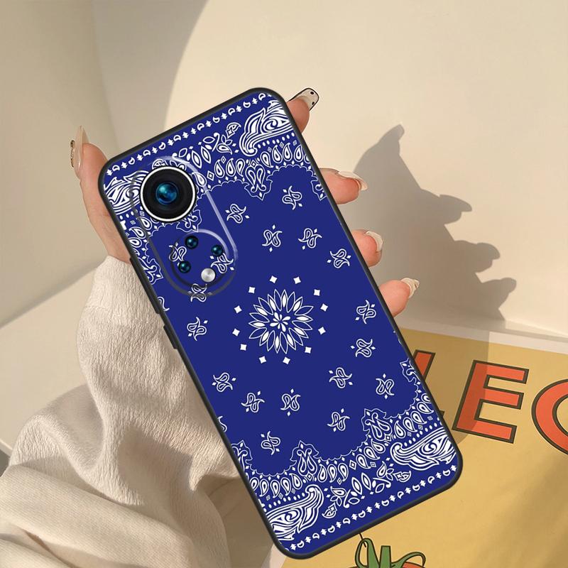 Королевский чехол-бандана в стиле пейсли для Honor Magic 8 Pro 7 6 5 Lite Чехол для Honor 200 400 50 70 90 X8a X8b X9a X9b X9c