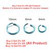 300Pcs/Lot 6 8 10 mm Metal Colorful Open Jump Rings Split Rings Jump Rings Connectors For DIY Jewelry Making Findings Supplies