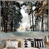 Рождественский лес снежная сцена гобелен дерево настенное украшение гостиная спальня общежитие домашнее украшение