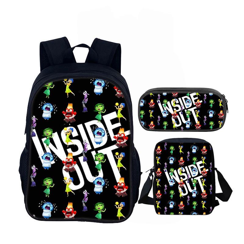 Школьный рюкзак Inside Out 16 дюймов, набор, полиэстер, для детей и подростков
