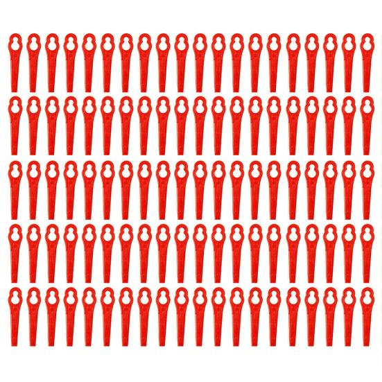 100 шт садовая пластиковая газонокосилка косилка режущее лезвие триммер нож аксессуары