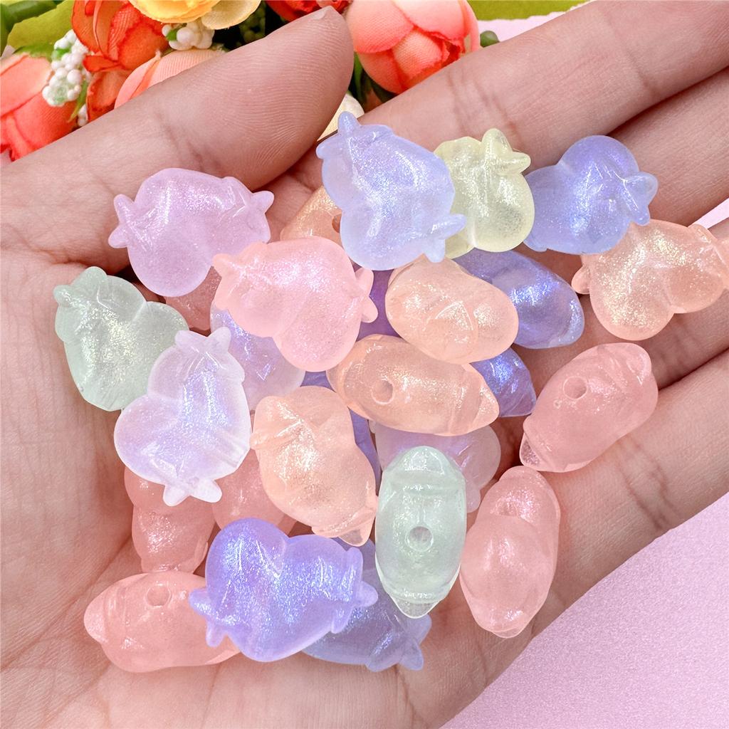 DIY Материал ручной работы 14,2*20,3 мм с отверстием 50 шт. Ювелирные аксессуары в форме сердца Подвески Креативное акриловое ожерелье Браслет-распорка Свободные бусины