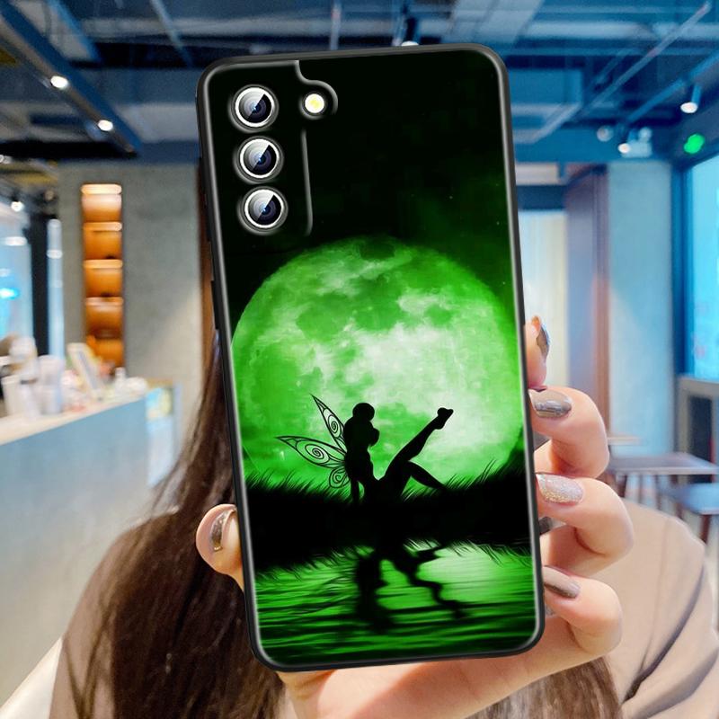 Animation Peter Pan Cut For Samsung Galaxy S24 S23 S22 S21 S20 FE S10 S10E Plus Ultra Pro Lite 5G Black Back Phone Case
