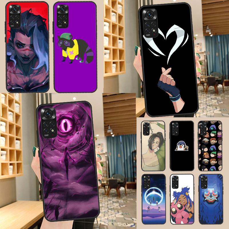 Мультяшный чехол Valorant для Xiaomi Redmi Note 11 10 9 8 12 Pro 10S 11S 12S Чехол для Redmi 9 10 10A 9C 10C 12C