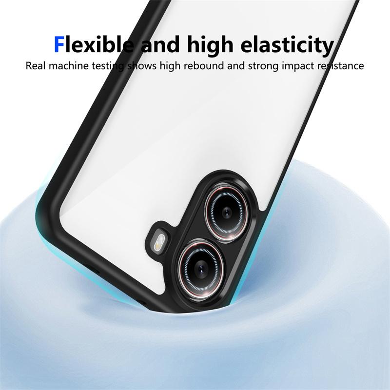 Чехол для Xiaomi Poco X7 Pro 5G Чехол Силиконовый бампер Прозрачная Жесткая ПК Задняя крышка Для Poko Little X7Pro PocoX7pro Защита Объектива Funda