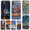 Чехол для телефона «Русский Москва, Санкт-Петербург» для iPhone 5 2020se 6s 7 8 plus x 10 XR XS 11 12 13 mini pro MAX, черная задняя крышка из ТПУ