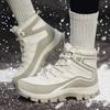Women's Winter Warm Snow Boots Anti-Slip Lace-Up Faux Fur Lined Ankle Booties Water Resistant Hiking Walking Shoes for Women Outdoor High-Top Sneakers