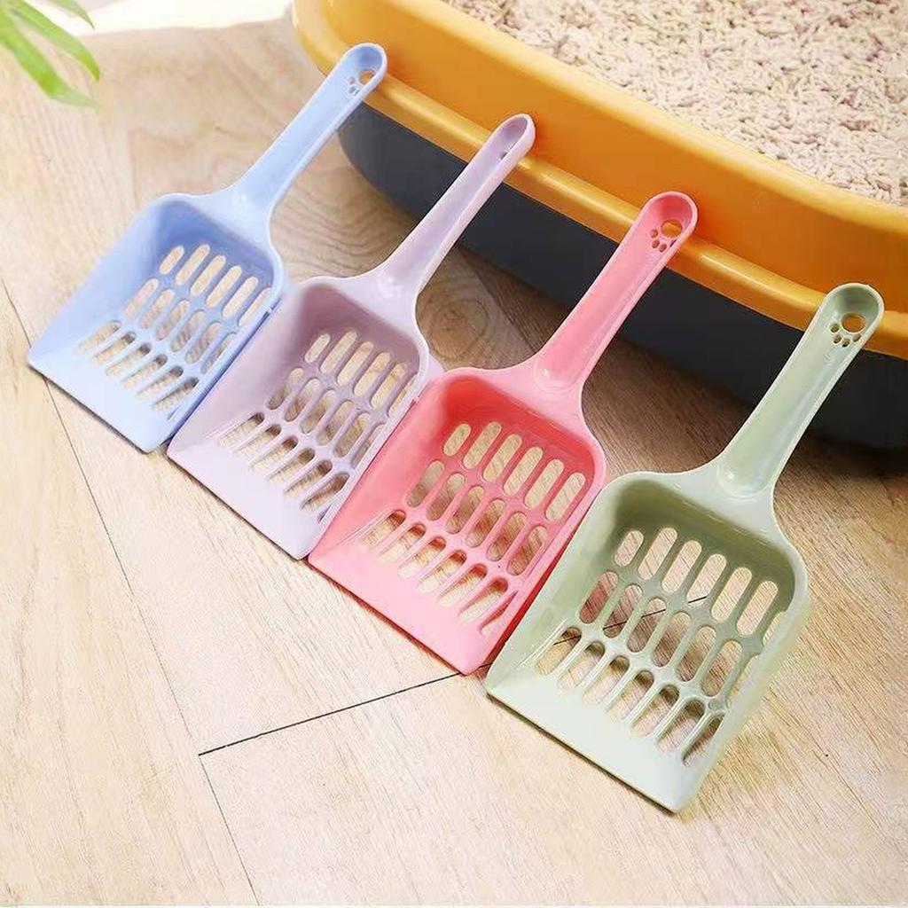 Plastic Litter Scoop Long Handle Litter Scoop Pet Sand Cleaning Scoop Easy to Handle Pet Sand